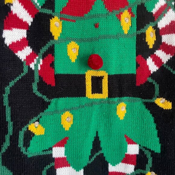 Ugly Christmas Sweater - Elf Outfit Sweater - Picture 2 of 7